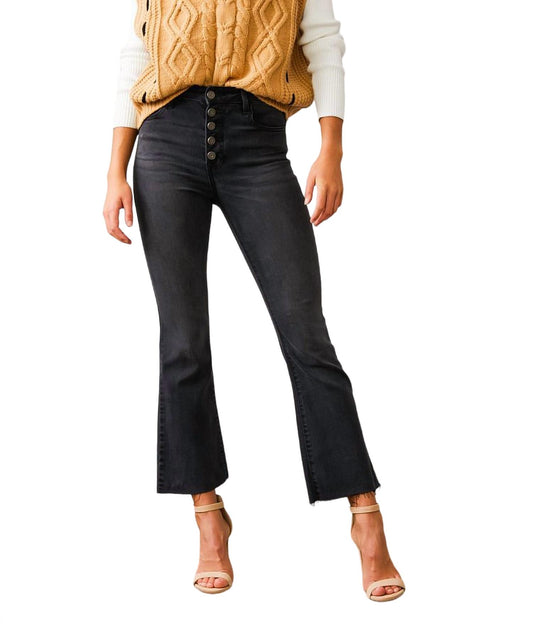 Hidden - Happy High Rise Crop Flare Jeans