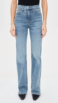 Veronica Beard Crosbie High Rise Wide Leg Jeans in rebel stone - women's jeans - view 5