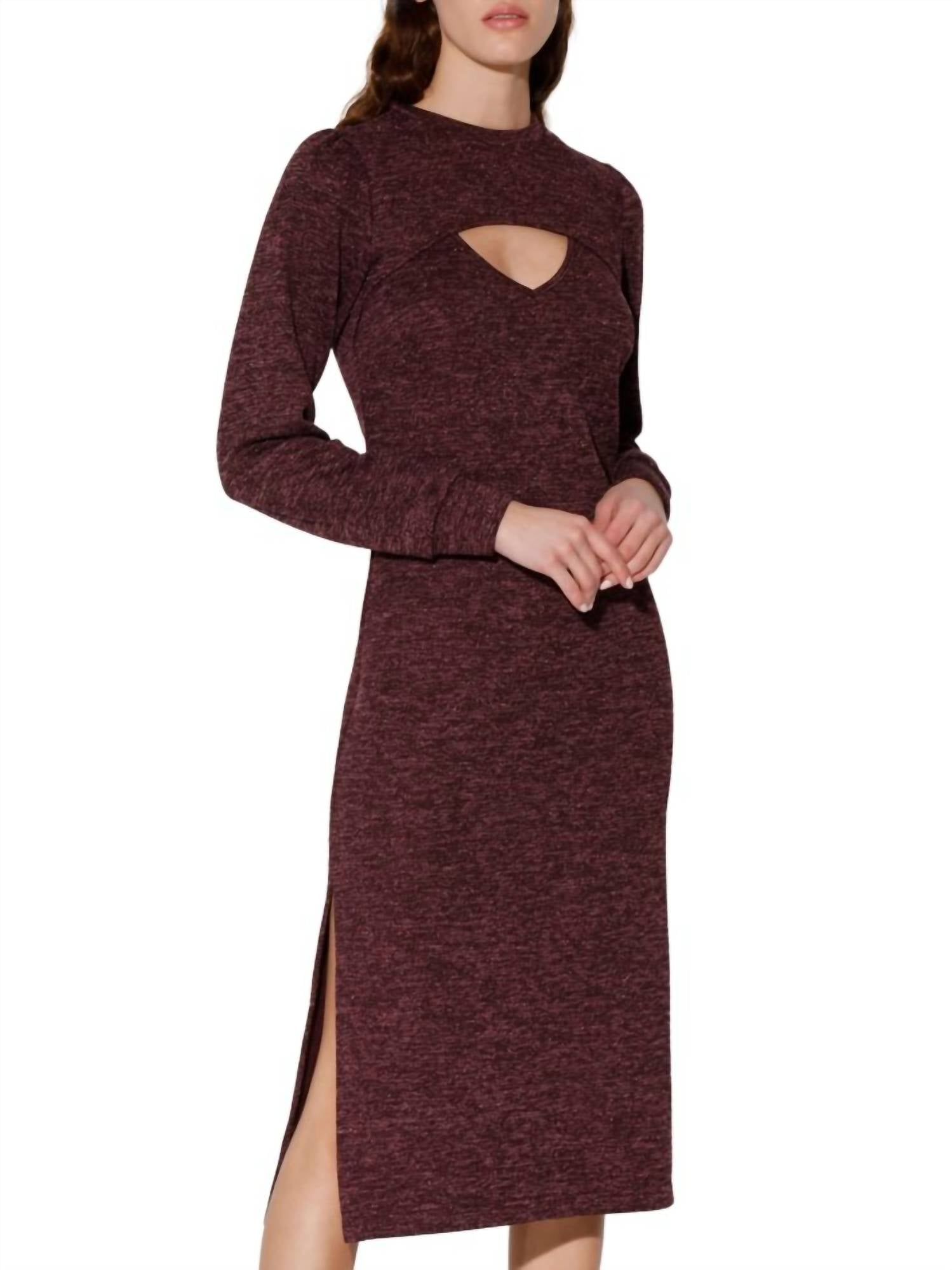Walter Baker - Fontine Heathered Midi Sheath Dress