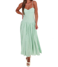 TCEC Oceanview Striped Maxi Dress in green - women's dress - view 7