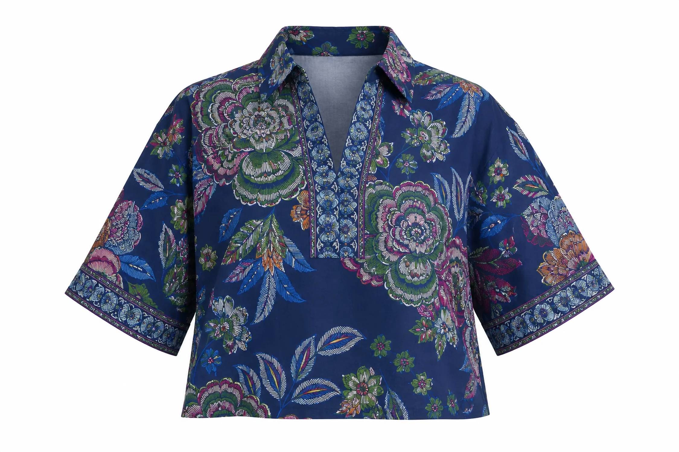 Entro - Boom Bloom Collared Top