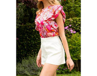 Thml - Flutter Poplin Sleeve Floral Top