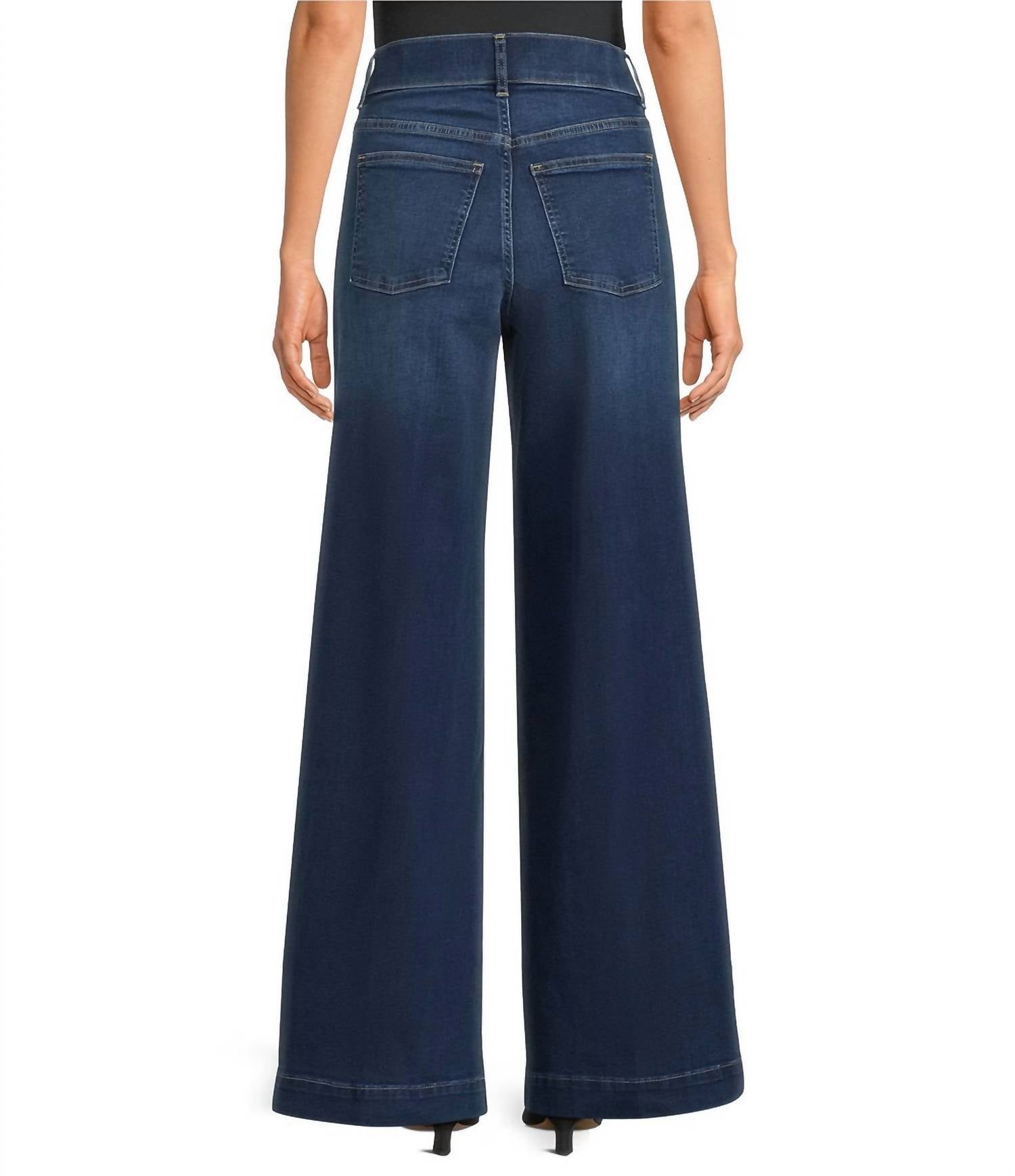 Spanx - 2.0 Stretch Pull On Wide Leg Jeans