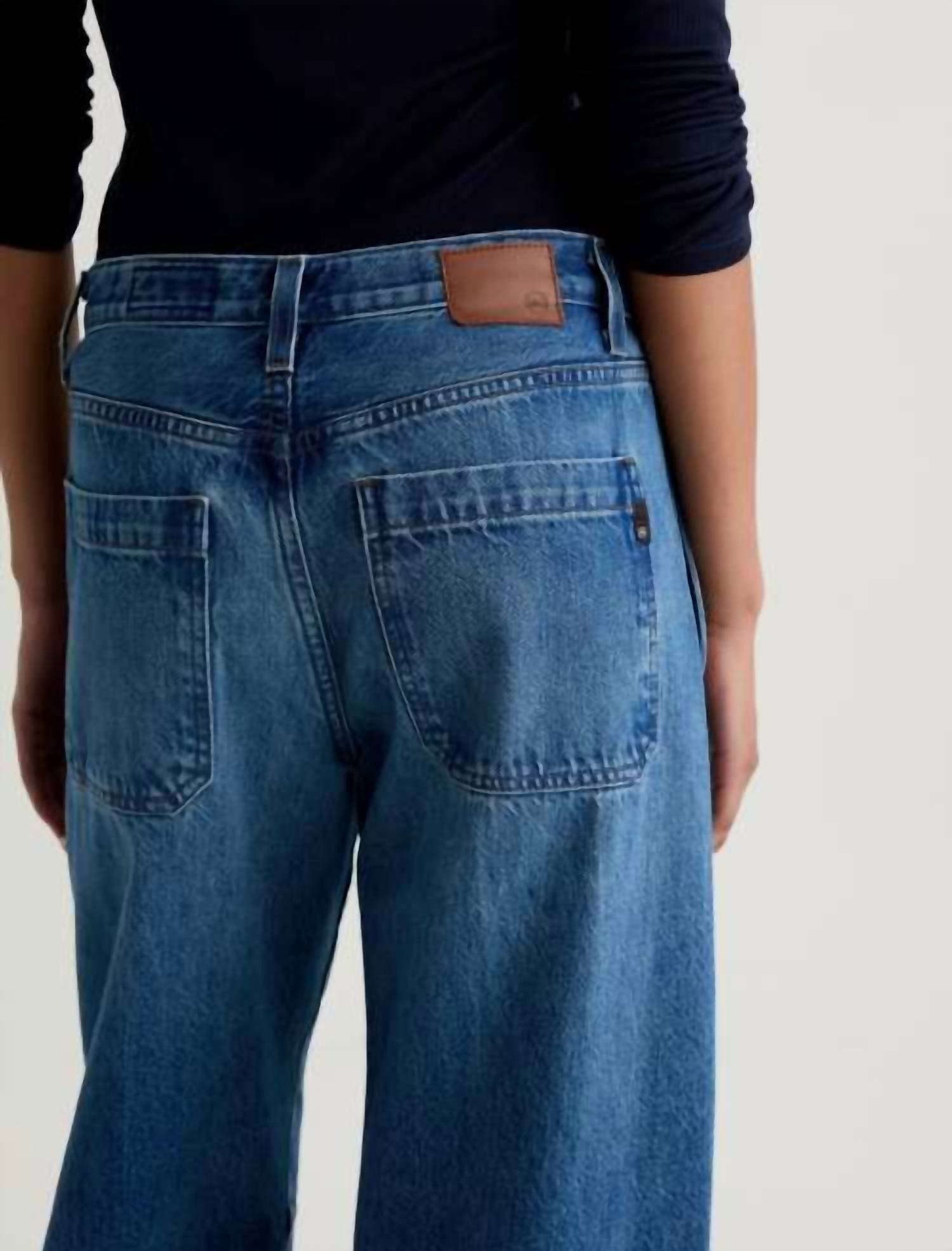 Ag Jeans - Mercer Cuffed High-rise Barrel Jean