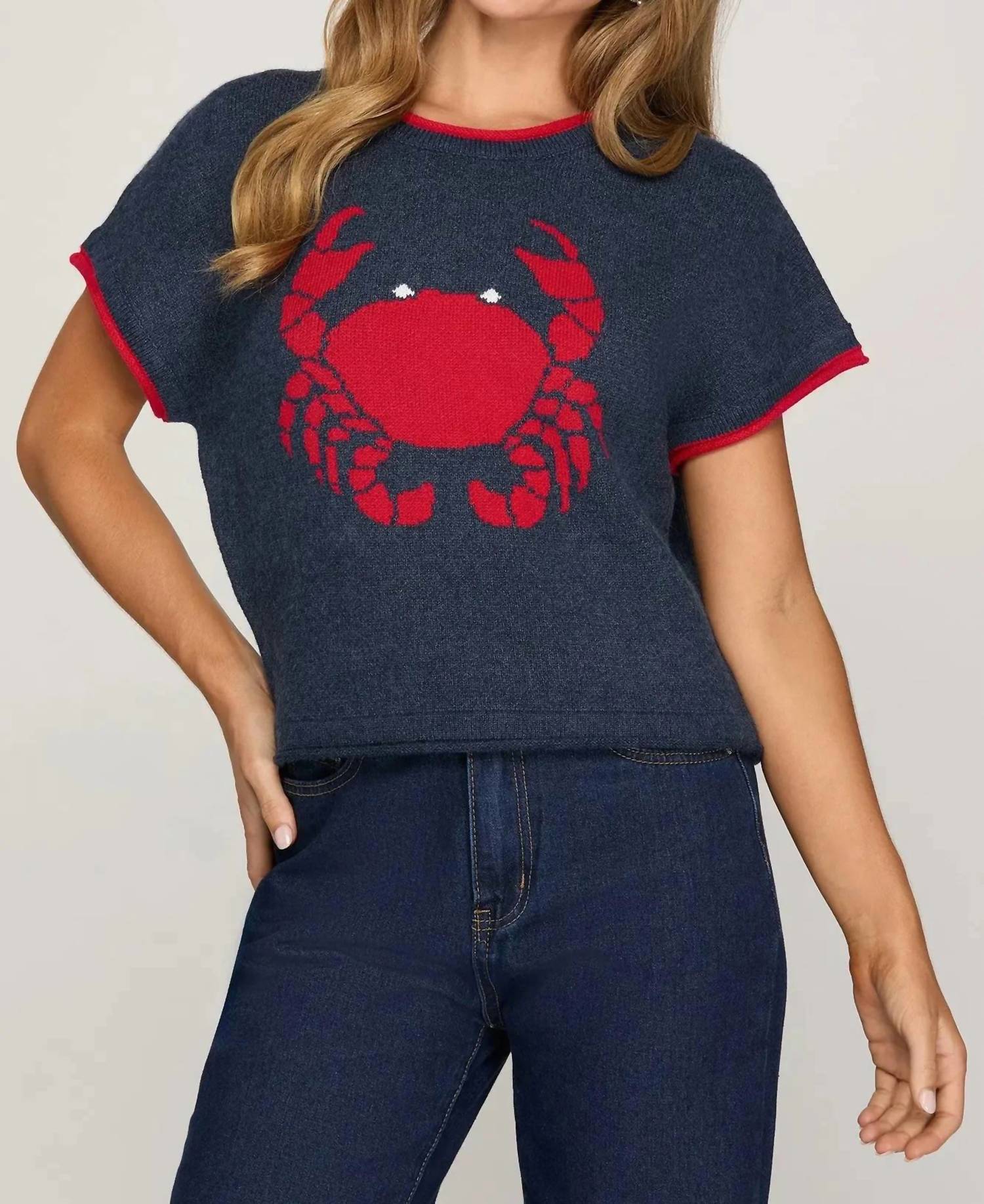 She + Sky - Coastal Crab Sweater