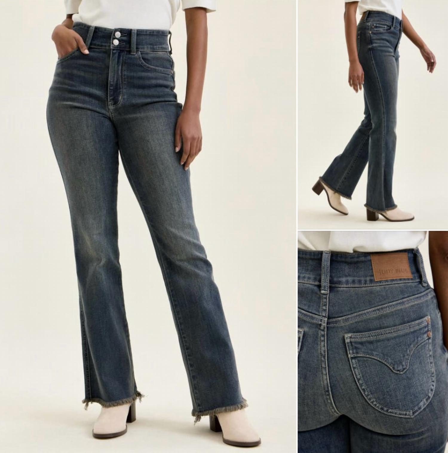 Judy Blue - Double Button Vintage DAISY Bootcut Jeans