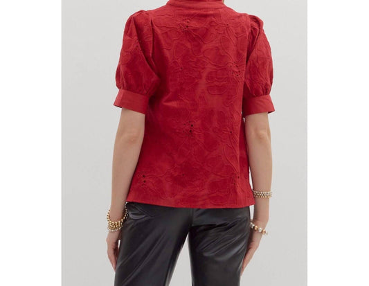 Entro - Maeva Floral Embroidered Top