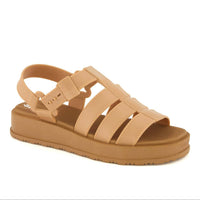 Andrea Women's Platform Sandal in light brown - women's sandal