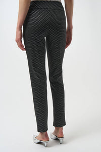 Joseph Ribkoff - Foiled Heavy Knit Slim Fit Pants