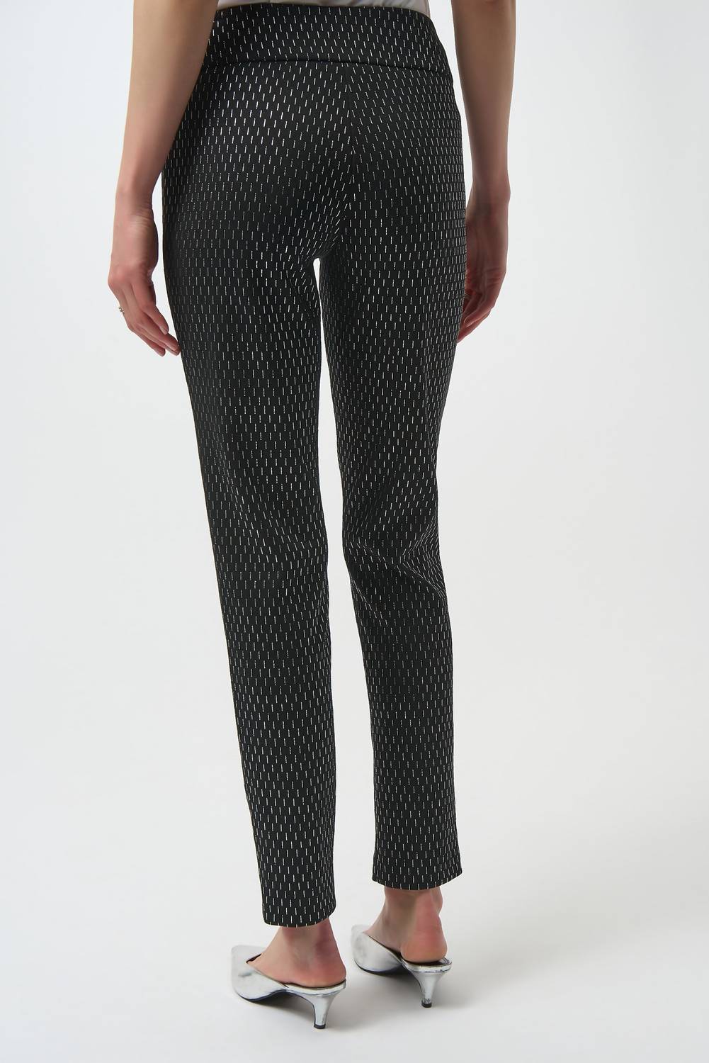 Joseph Ribkoff - Foiled Heavy Knit Slim Fit Pants