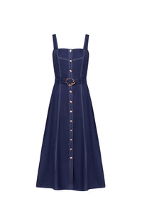 G.D.S. - Emily Linen Slip Midi Dress