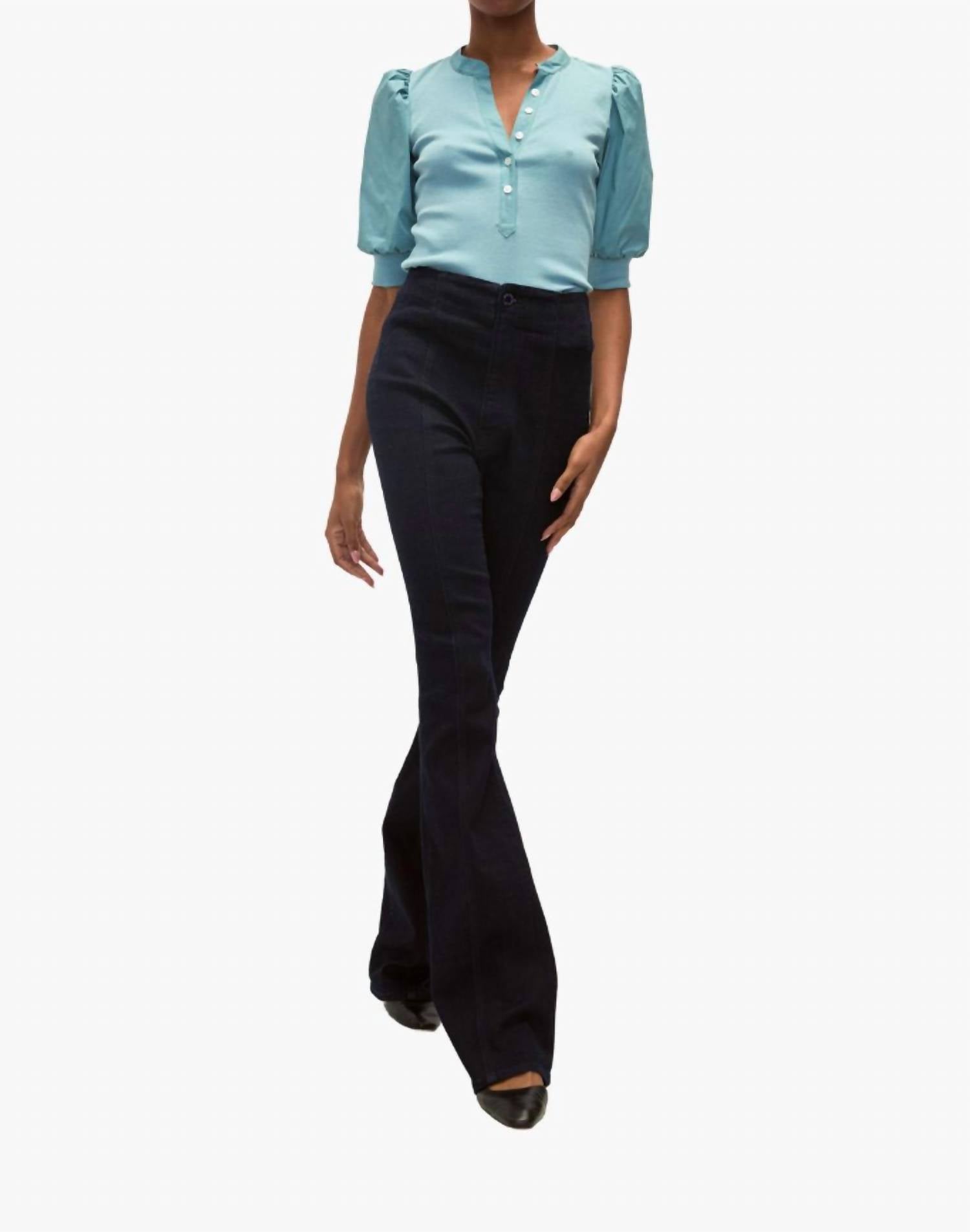 Veronica Beard - Coralee Puff-sleeve Top