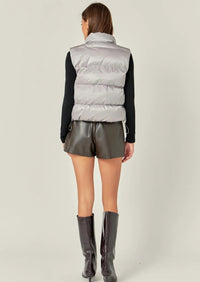 English Factory - Cropped Puffer Vest