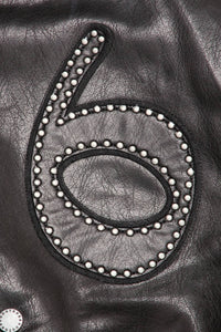 6Th Nbrhd - Men's Star Studded Leather Jacket
