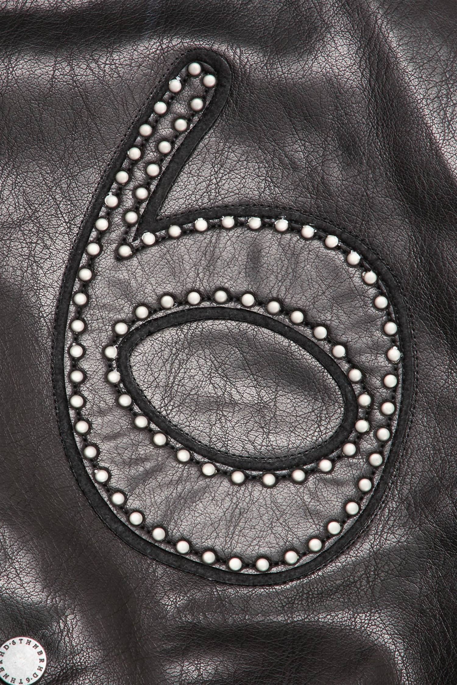6Th Nbrhd - Men's Star Studded Leather Jacket