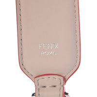 Fendi Women's Camelia "fun" Studded Mini Leather Handbag Strap in beige - women's item - view 4