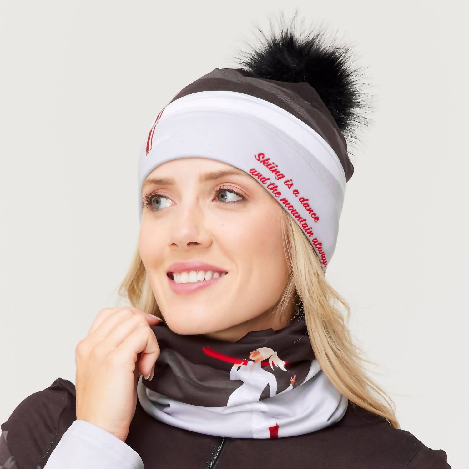 krimson klover Illustrated Beanie in let s dance black - women's hat