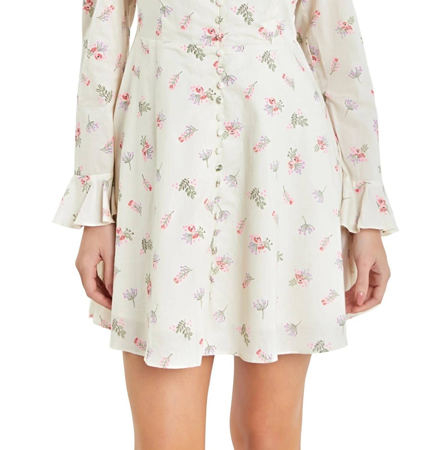 English Factory - Floral Ruffled Mini Dress