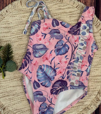 Pete + Lucy - Girls Tropical One Piece Swimsuit