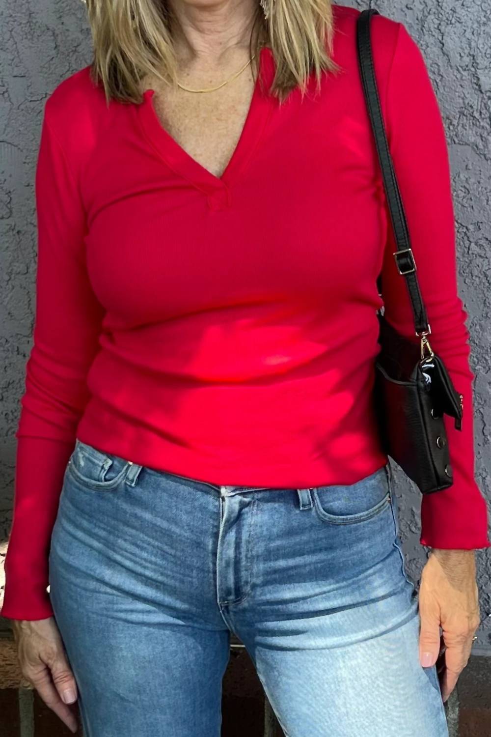 Michael Stars - Salem Mixed Placket Henley Top