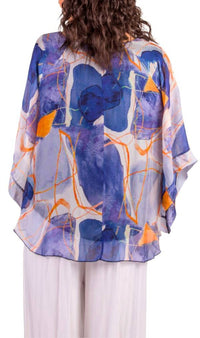 Gigi Moda - Coletta Abstract Silk Top