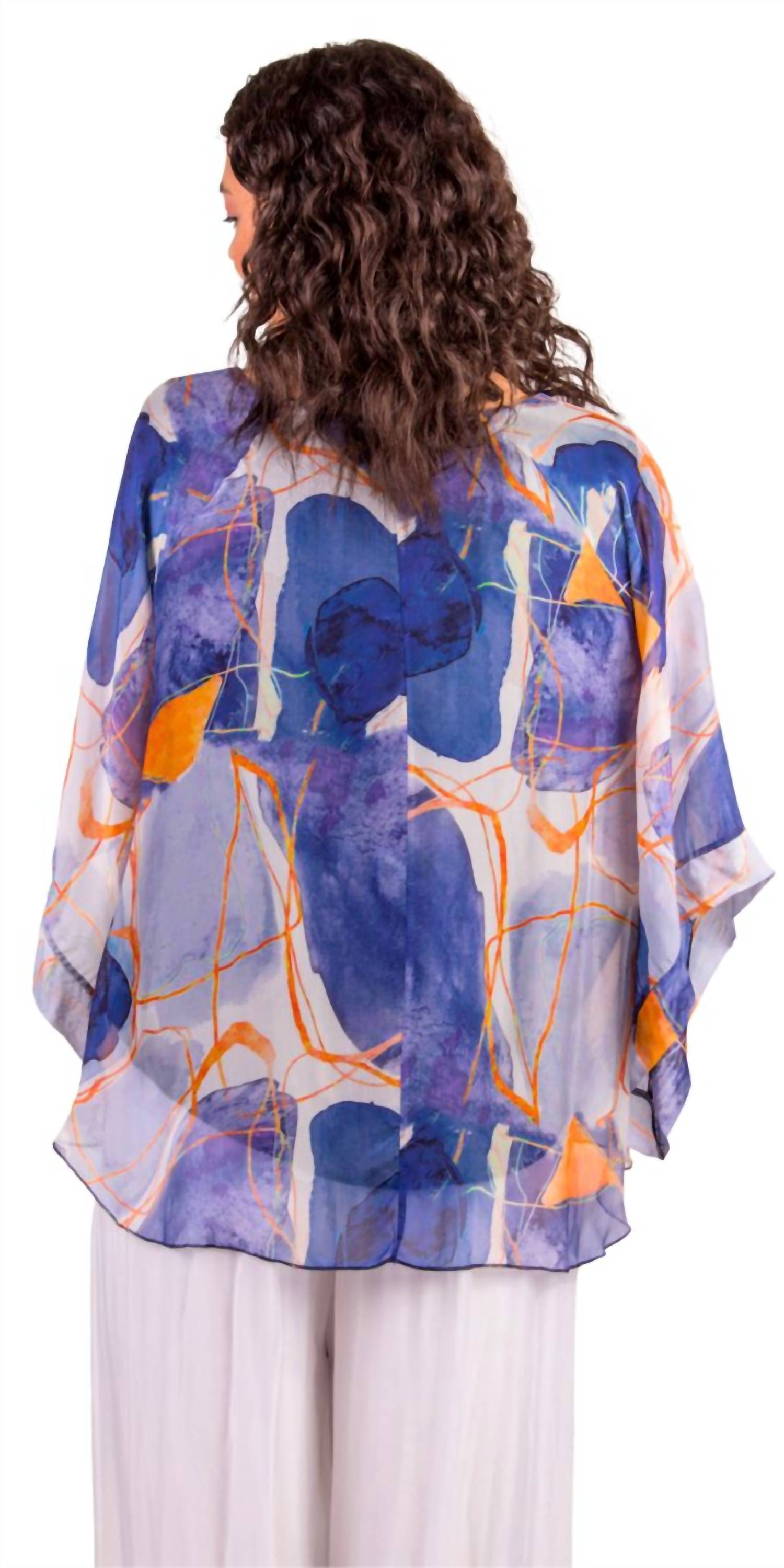 Gigi Moda - Coletta Abstract Silk Top