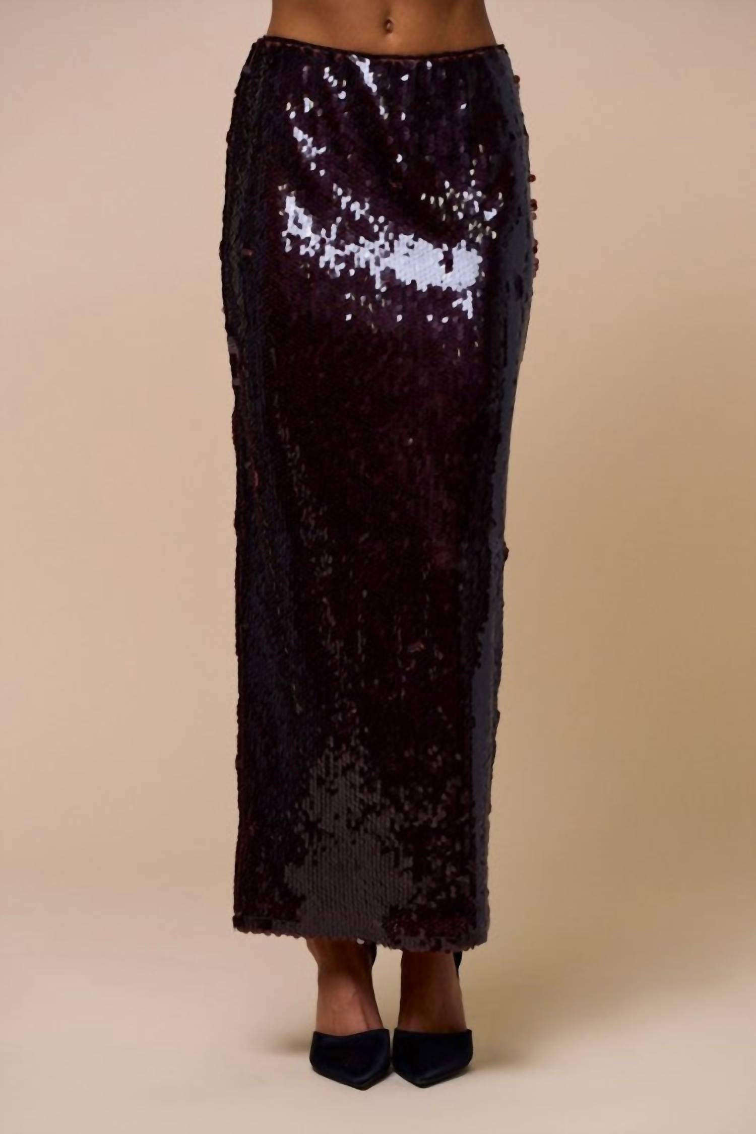 Lalavon - Jasmine Sequin Maxi Skirt