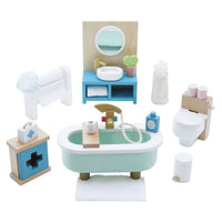 Le Toy Van - Kid's Wooden Dollhouse Bathroom Furniture