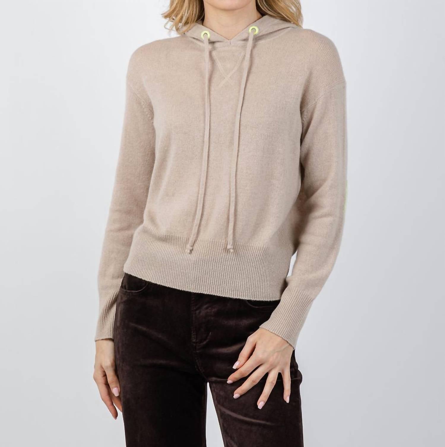 Kerri Rosenthal - Cashmere Imperfect Heart Sweater Hoodie
