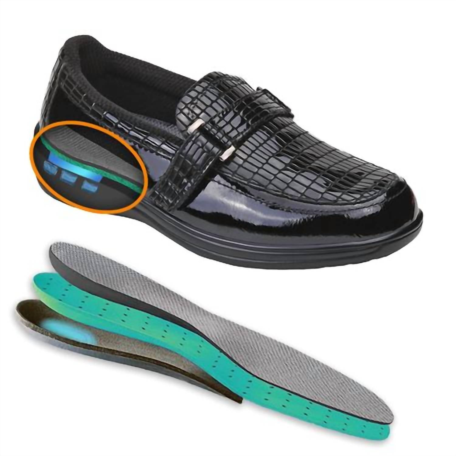 Orthofeet - Women's Chelsea Croc Casual Slip-on Shoes