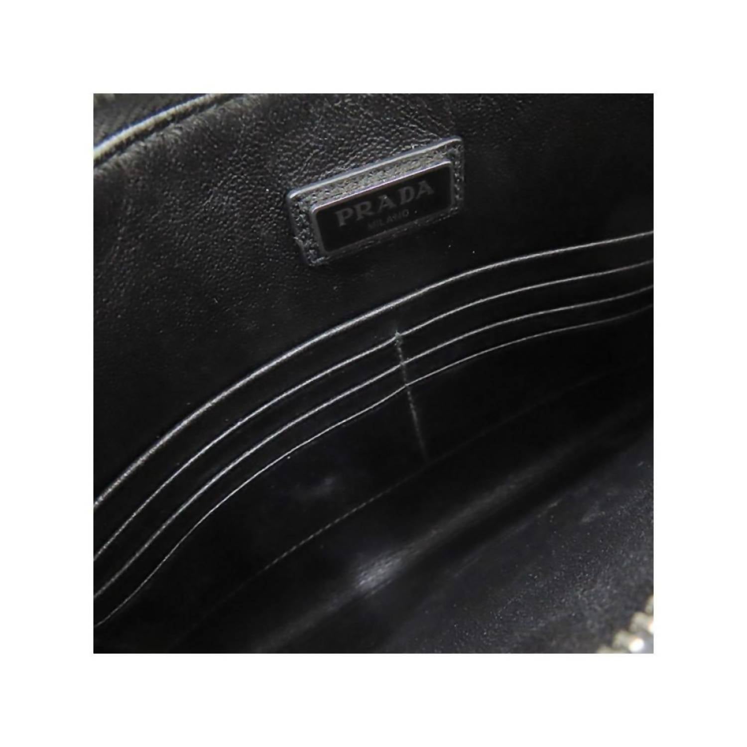 Prada - Women's Saffiano Voyage Leather Clutch Document Holder