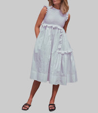 Teija - Mekko Ruffled Midi Dress