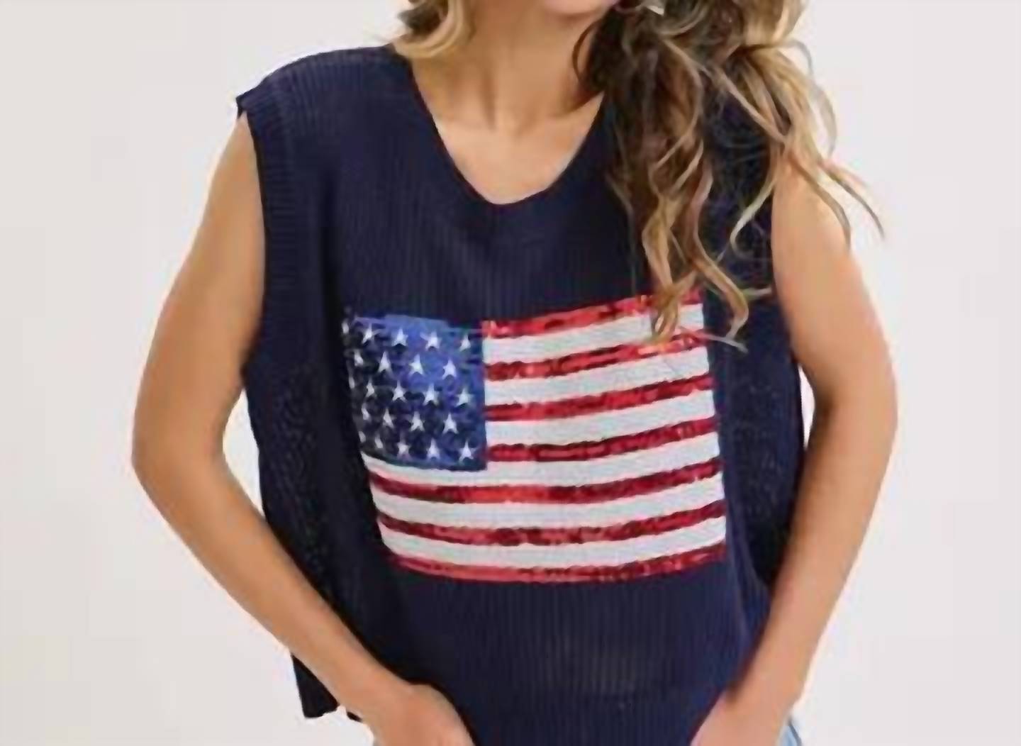 Sweet Lovely By Jen - Home Team Knit Tank Top