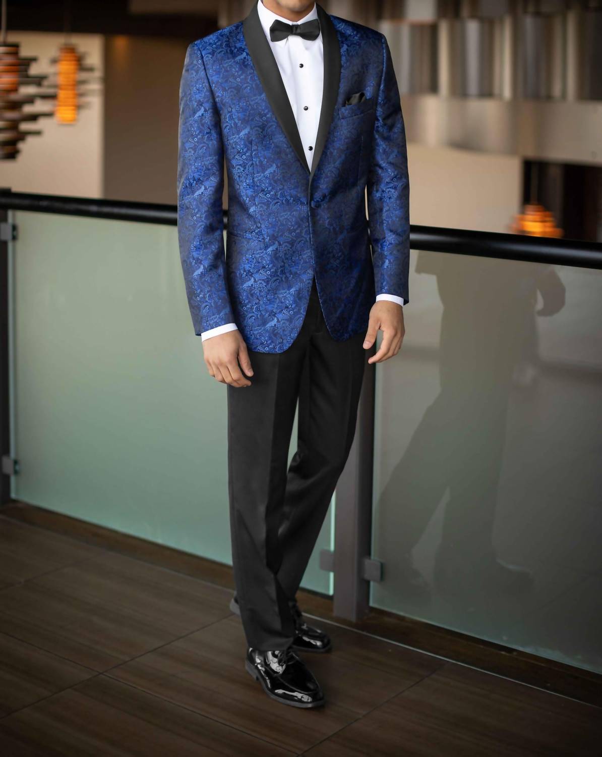 Mark Of Distinction - Aries Paisley Tuxedo Coat