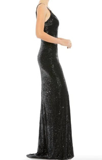 Ieena For Mac Duggal - Fully Sequined Scoop Back Gown Dress