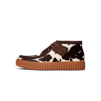 Clarks Men's Torhill Hi Shoes in animal print - men's sneaker - detail view