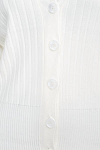 Cyrus - V-neck Button Down Long Sleeve Knit Cardigan