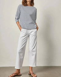 Lilla P - Striped Boatneck Top