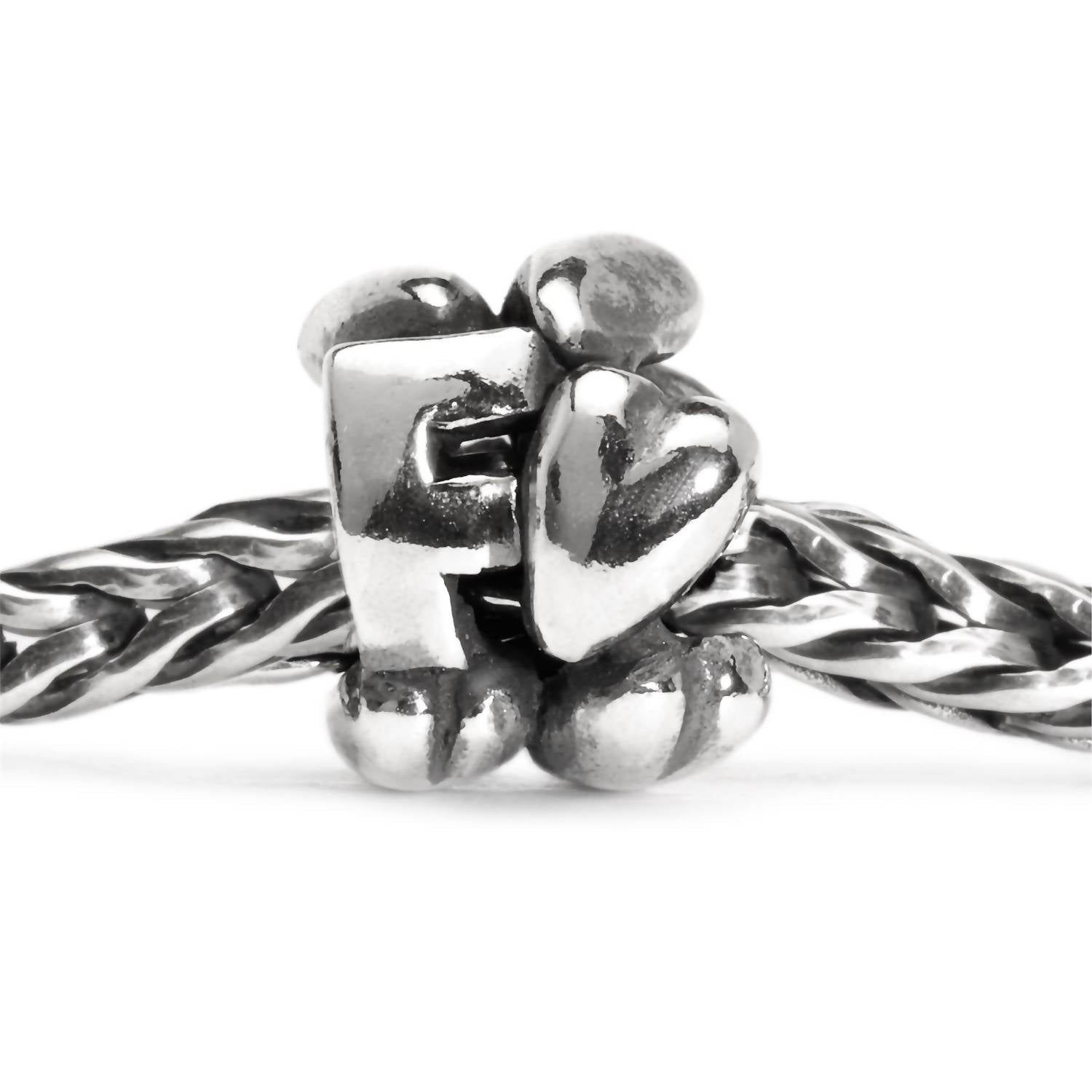 Trollbeads - Letter F Sterling Bead