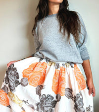 Claramonte - Manon Brocade Roses Skirt