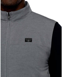 TravisMathew Top Of The Line Vest in heather sleet - men's jacket - view 4