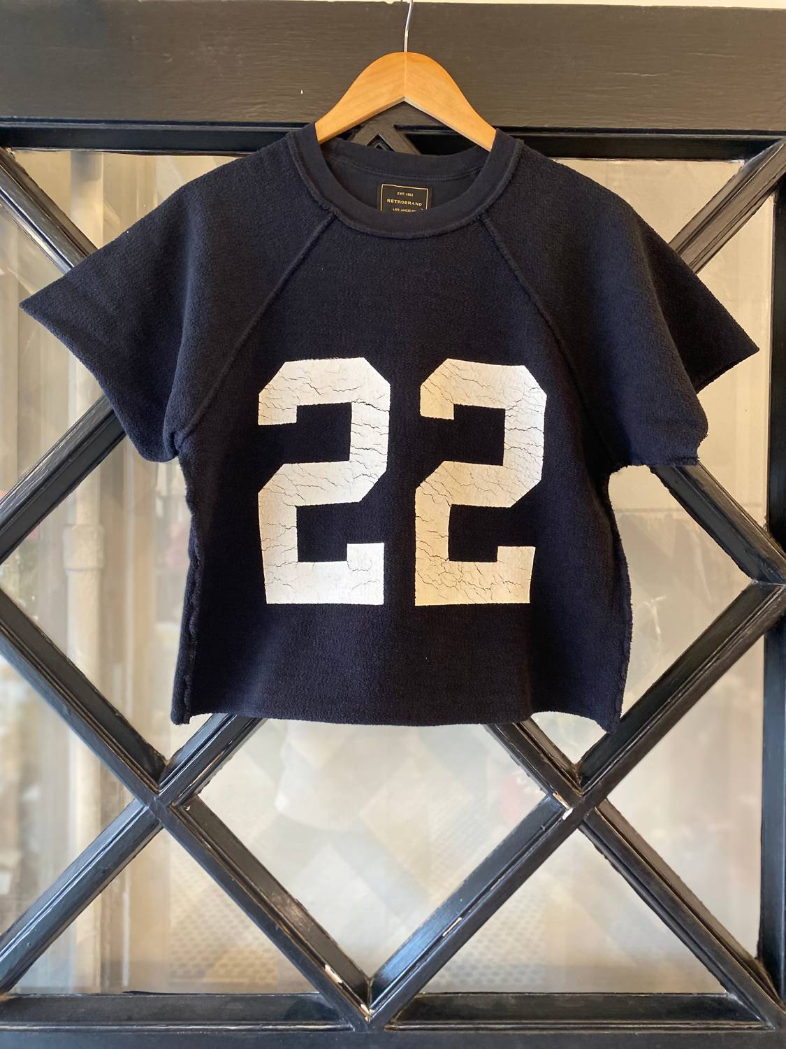 The Original Retro Brand - Iowa "22" Sliced Short Sleeve Sweatshirt
