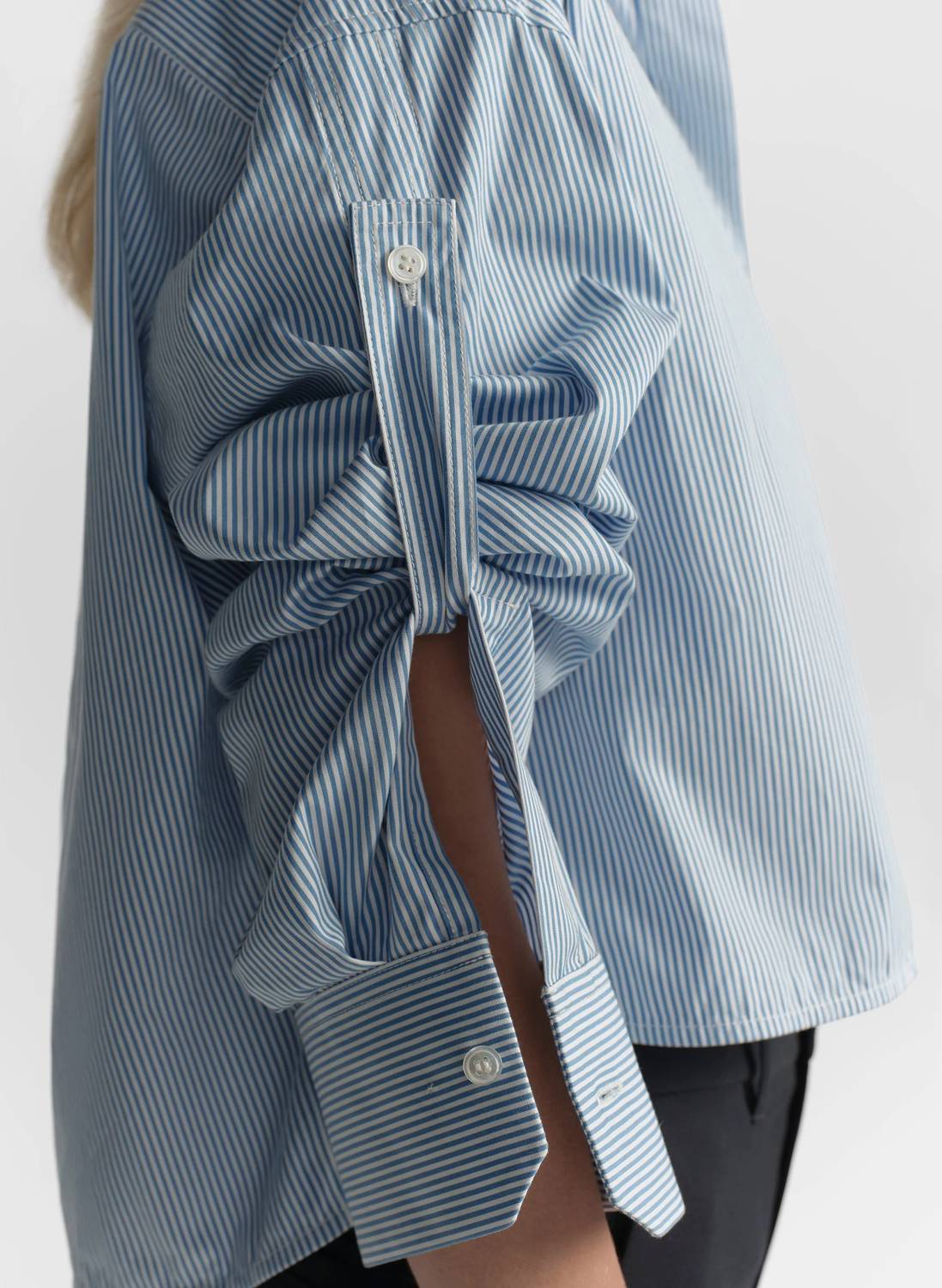 A.L.C. - Maude Cropped Cotton Stripe Shirt