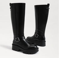 Sam Edelman - Women's Carter Buckle Detailed Wide Calf Knee High Boots