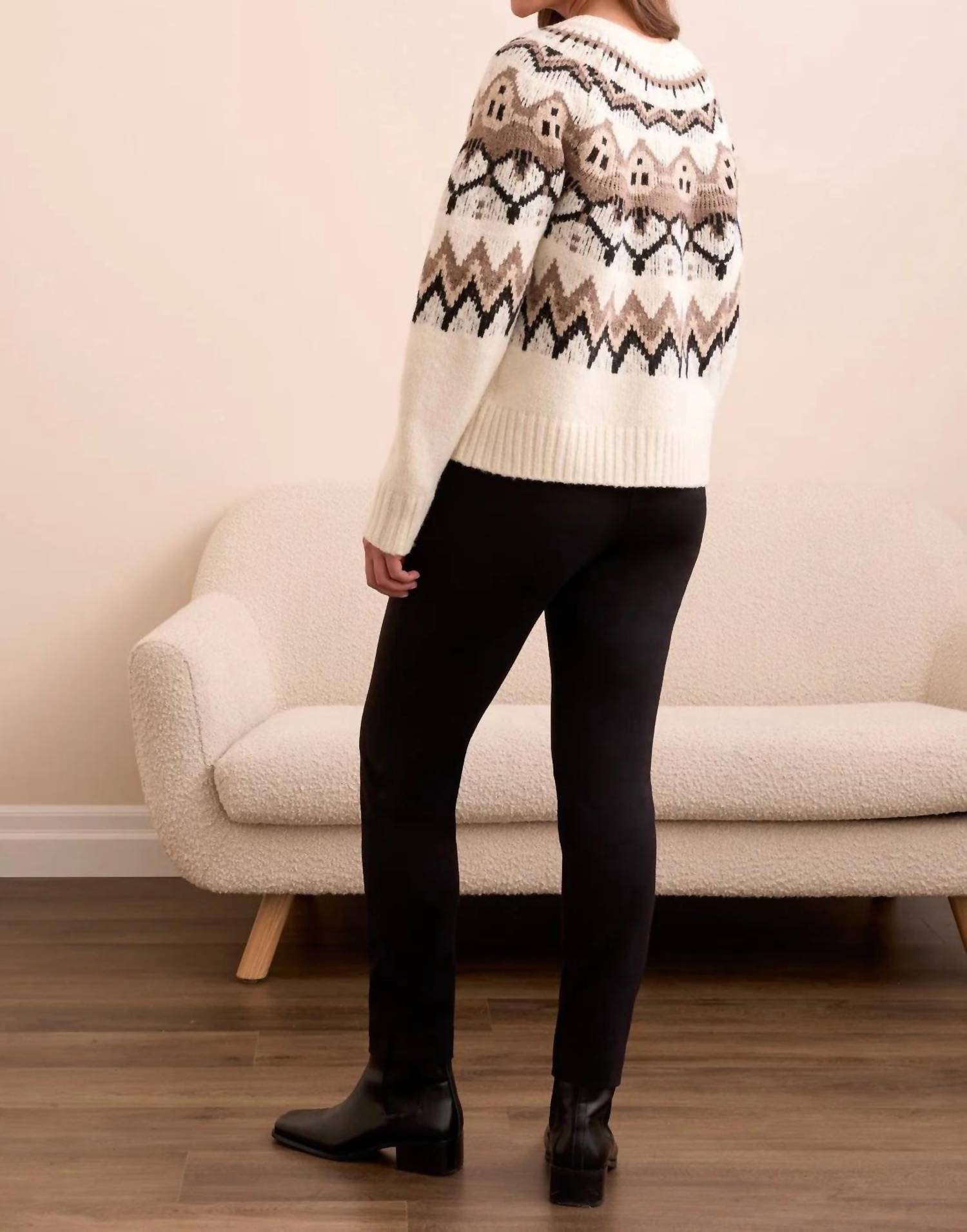Tribal - Fair Isle Button Front Sweater