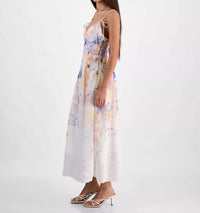 En Saison - Taylorann Floral Tie Strap Midi Dress