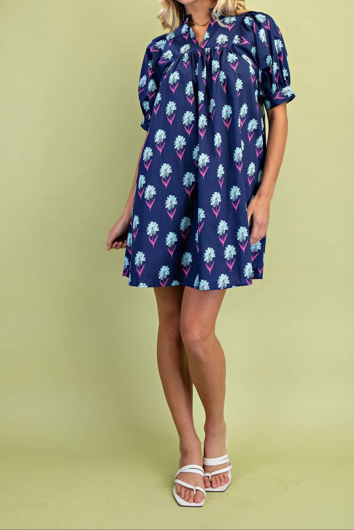 Gigio - Floral Print Mini Dress