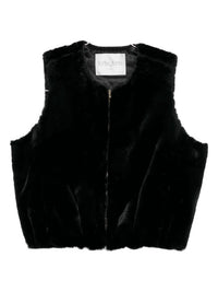 forte forte Eco Fur Vest in black - women's jacket - view 4