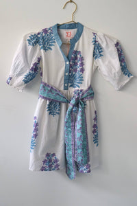 VICTORIA DUNN Little Girl's Kiawah Dress in amethyst - kids' dress - alternate view