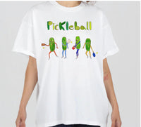 UNFORTUNATE PORTRAIT Pickleball Boyfriend Tee in white - women's t-shirt